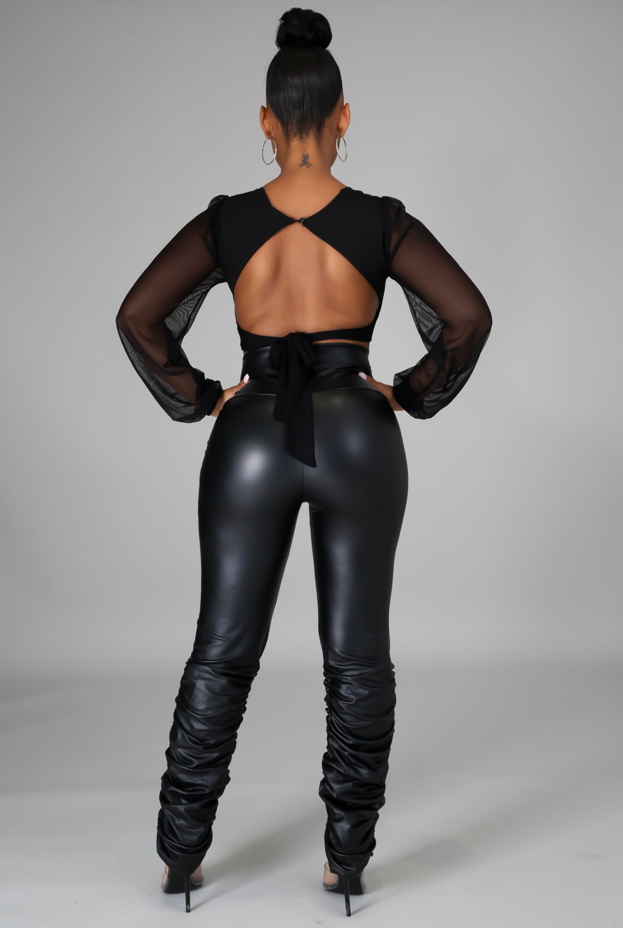 Snatched Faux Leather Pants